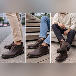 Alfani Dark Brown Chukka Boots leather